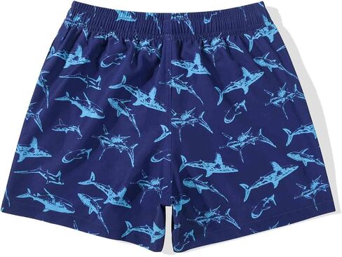 SUNDAY ROSE Boy's Swim Trunks with Compression Liner Bathing Suit Swim Shorts for Kids in Kuwait