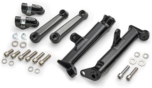 Ciro Frame Mounted Adjustable Highway Peg Mounts Kit (Black, Standard No Pegs) in Saudi Arabia