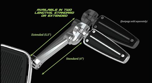 Ciro Frame Mounted Adjustable Highway Peg Mounts Kit (Black, Standard No Pegs) in Saudi Arabia