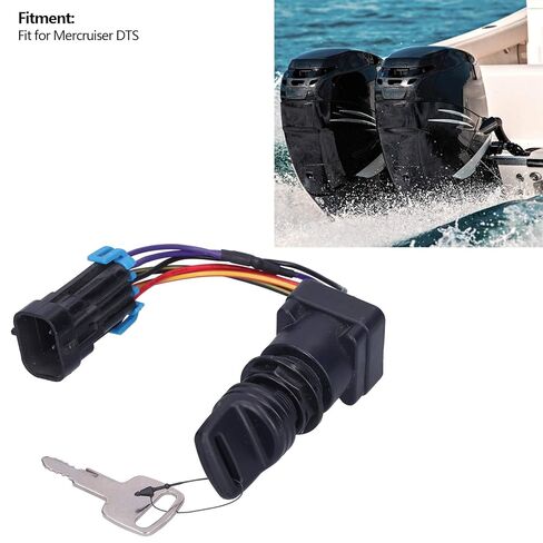 Pissente Ignition Key Switch Kit, 893353A03 4 Position with 6 Spade Male Connection for Mercruiser in Saudi Arabia