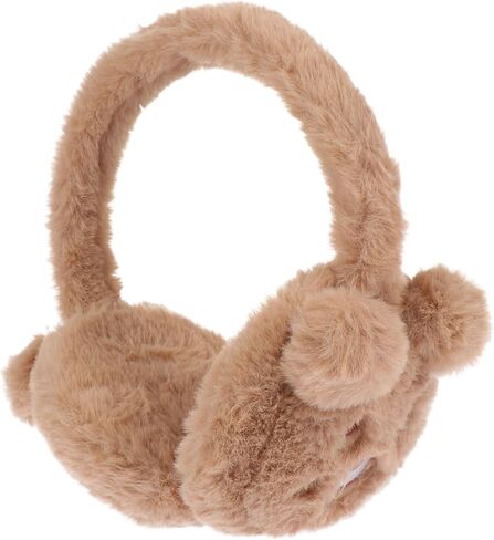1pc Warm Earmuffs Ear Muffs Winter Cold Warmer Babies Fluffy Boy Cute Protection Fur Fleece Plush Purple Lovely Ear Cover Decorative Ear Cover Ear Protector Acrylic in Saudi Arabia