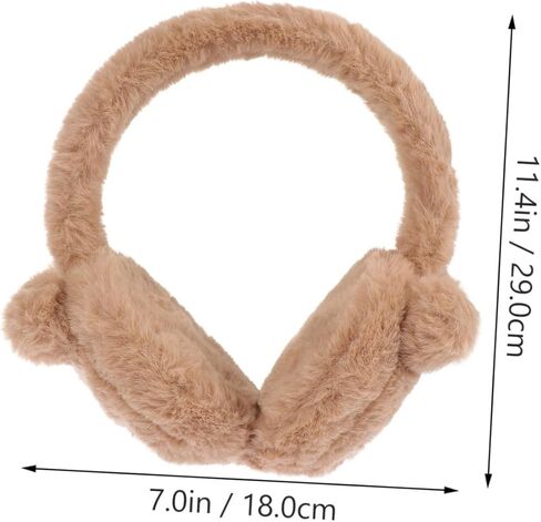 1pc Warm Earmuffs Ear Muffs Winter Cold Warmer Babies Fluffy Boy Cute Protection Fur Fleece Plush Purple Lovely Ear Cover Decorative Ear Cover Ear Protector Acrylic in Saudi Arabia