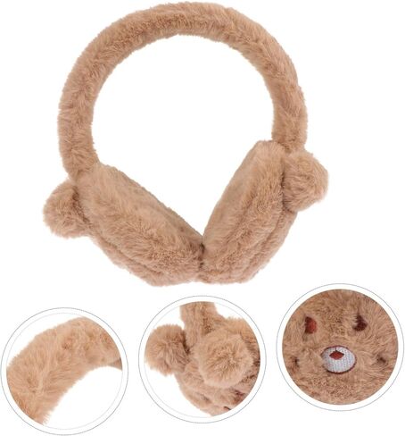 1pc Warm Earmuffs Ear Muffs Winter Cold Warmer Babies Fluffy Boy Cute Protection Fur Fleece Plush Purple Lovely Ear Cover Decorative Ear Cover Ear Protector Acrylic in Saudi Arabia