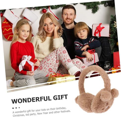1pc Warm Earmuffs Ear Muffs Winter Cold Warmer Babies Fluffy Boy Cute Protection Fur Fleece Plush Purple Lovely Ear Cover Decorative Ear Cover Ear Protector Acrylic in Saudi Arabia