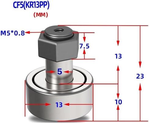 1PC CF3BUUR Cam Bearing CF6BUUR Bolt Type Needle Roller Bearings CF5/8/10/12/16/CF30-2BUUR Engine Parts(CF24-1BUUR (KR72PP) in Kuwait