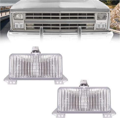 HECASA TEURN LIGHT LIGHT LIGHTS ANDRAYBLY متوافقة مع 1983-1991 CHEVROLET CHEVY Blazer GMC Suburban Pickup Truck Driver & Passenger STARTER LIGH in Kuwait