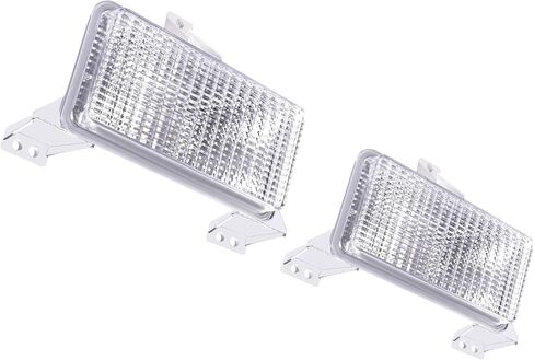 HECASA TEURN LIGHT LIGHT LIGHTS ANDRAYBLY متوافقة مع 1983-1991 CHEVROLET CHEVY Blazer GMC Suburban Pickup Truck Driver & Passenger STARTER LIGH in Kuwait