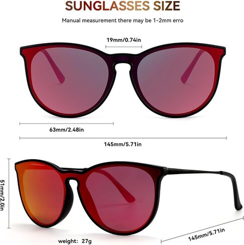 Dollger Oversized Trendy Retro Aviator Sunglasses for Women, Light-Tinted Round-Frame Sunglasses, 100% UV Protection for Driving, Riding, Beach, and Travel in Saudi Arabia