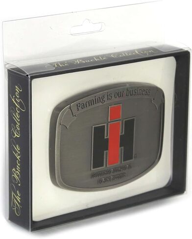 IH Farming is Our Business Brushed Pewter Belt Buckle ZJD618 in Saudi Arabia