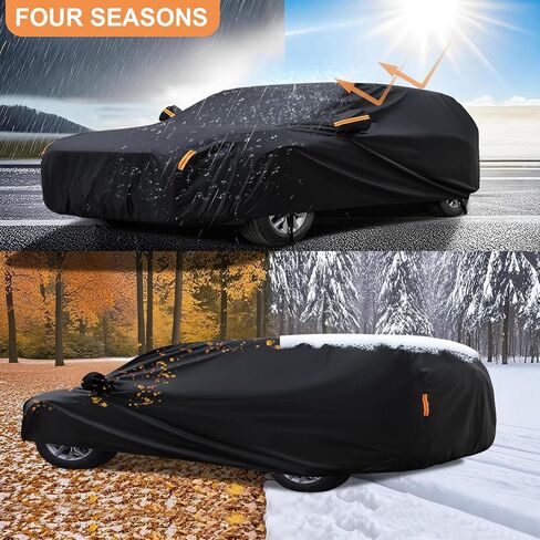 600d مقاوم للماء غطاء السيارة مخصص لصالح Jeep Wrangler 2 Door (1987-2025) JL JK TJ YJ CJ ، غطاء السيارة في الهواء الطلق مقاوم للماء كل الطقس للسيارات حماية من الثلج المطر in Kuwait