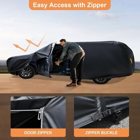 600d مقاوم للماء غطاء السيارة مخصص لصالح Jeep Wrangler 2 Door (1987-2025) JL JK TJ YJ CJ ، غطاء السيارة في الهواء الطلق مقاوم للماء كل الطقس للسيارات حماية من الثلج المطر in Kuwait