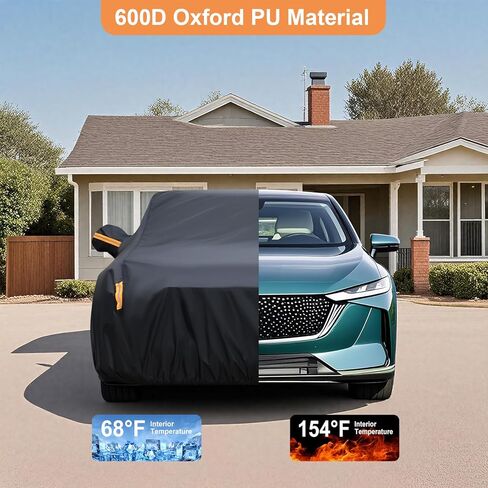 600d مقاوم للماء غطاء السيارة مخصص لصالح Jeep Wrangler 2 Door (1987-2025) JL JK TJ YJ CJ ، غطاء السيارة في الهواء الطلق مقاوم للماء كل الطقس للسيارات حماية من الثلج المطر in Kuwait