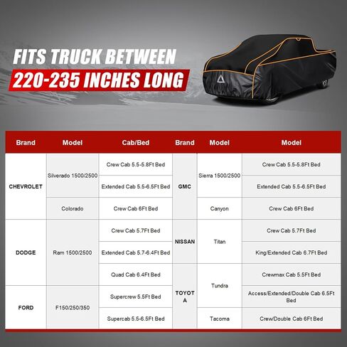 Specialized Hail Protector Car Cover for SUV Length Up to 191 Inch, Multi-Layered Car Hail Blankets Protector Cover with 5mm Thick High Density EVA Cushioning Foam Pad and Reflective Stripes in Saudi Arabia