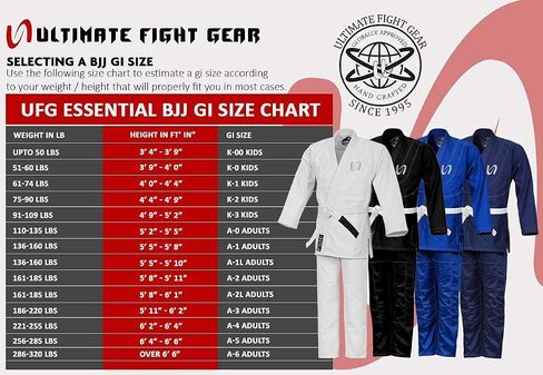 Ultimate - الكلاسيكية البرازيلية Jiu Jitsu - BJJ Kimono gi موحد الأطفال للجنسين in Kuwait
