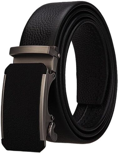 Men's Automatic Buckle Belt Men's Leather Belt Versatile Pants Belt Men's(120 cm) in Saudi Arabia