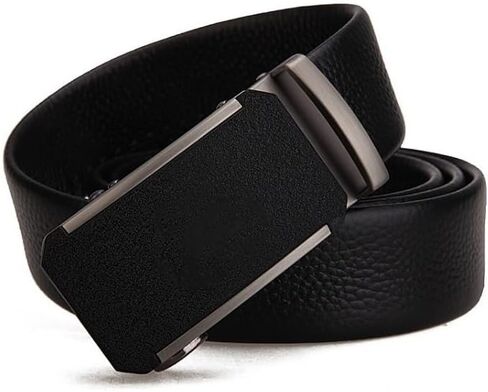 Men's Automatic Buckle Belt Men's Leather Belt Versatile Pants Belt Men's(120 cm) in Saudi Arabia