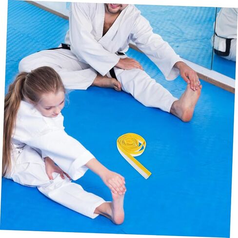 POPETPOP Adjustable Taekwondo Belt Soft Martial Arts Equipment for Karate and - Training Versatile Belt for Grading and Comfort in Saudi Arabia