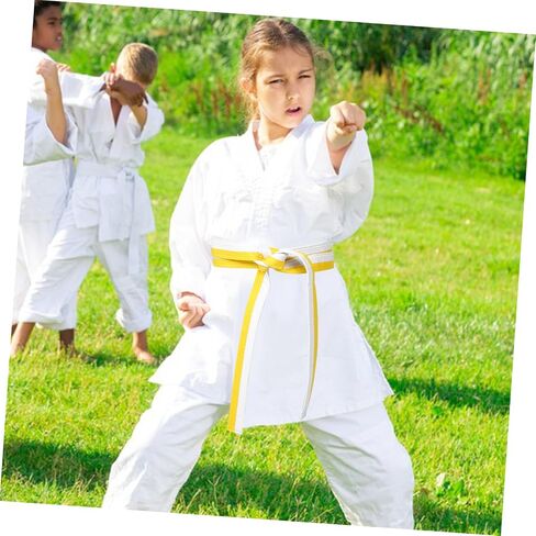 POPETPOP Adjustable Taekwondo Belt Soft Martial Arts Equipment for Karate and - Training Versatile Belt for Grading and Comfort in Saudi Arabia