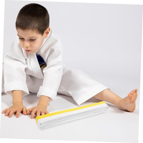 POPETPOP Adjustable Taekwondo Belt Soft Martial Arts Equipment for Karate and - Training Versatile Belt for Grading and Comfort in Saudi Arabia