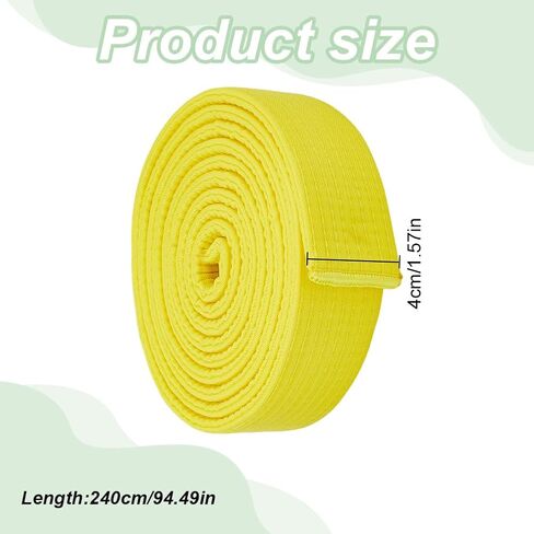 PLIGREAT Taekwondo Ranking Belt, 7.87ftx1.57inch Polyester Karate Judo Belt Martial Arts Ranking Judo Belts for Adults Kids Coach Teaching, Black in Saudi Arabia
