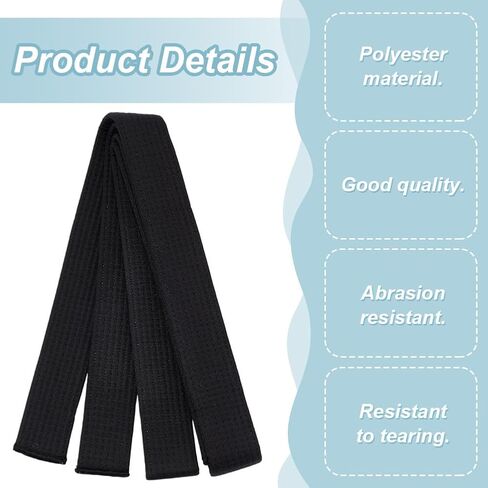 حزام ترتيب التايكواندو pligreat ، 7.87ftx1.57inch بوليستر كاراتيه الجودو الحزام الترتيب للفنون القتالية تصنيف أحزمة الجودو للبالغين تدريس الأطفال ، الأسود in Saudi Arabia