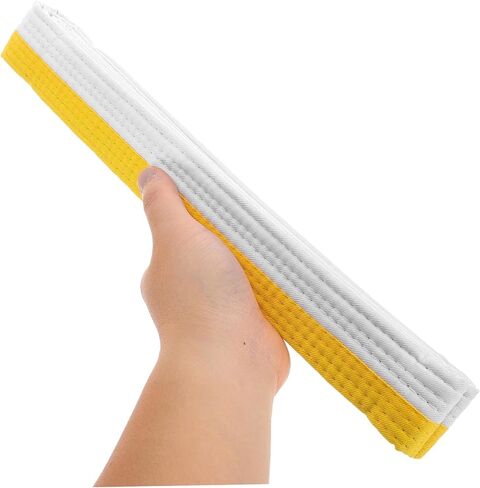 Happyyami Taekwondo Colored Ranking Belt for Martial Arts Training Adjustable Uniform Color Belt for All Waist Soft and Comfortable Design for Grading and Skill Display in Saudi Arabia