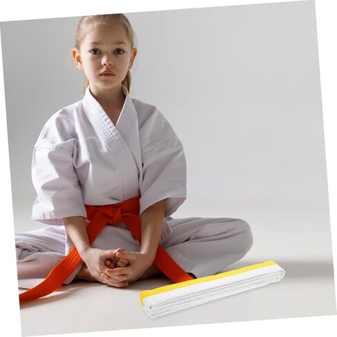 Happyyami Taekwondo Colored Ranking Belt for Martial Arts Training Adjustable Uniform Color Belt for All Waist Soft and Comfortable Design for Grading and Skill Display in Saudi Arabia
