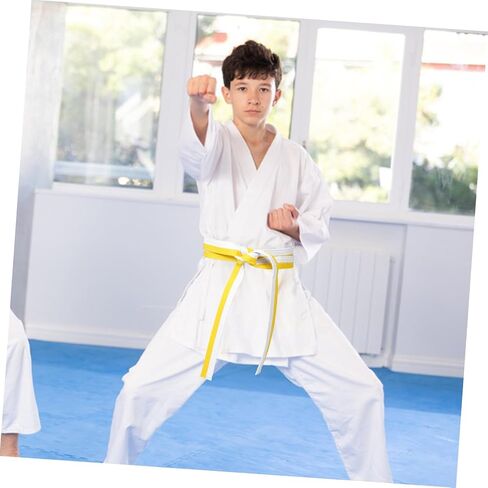 Happyyami Taekwondo Colored Ranking Belt for Martial Arts Training Adjustable Uniform Color Belt for All Waist Soft and Comfortable Design for Grading and Skill Display in Saudi Arabia