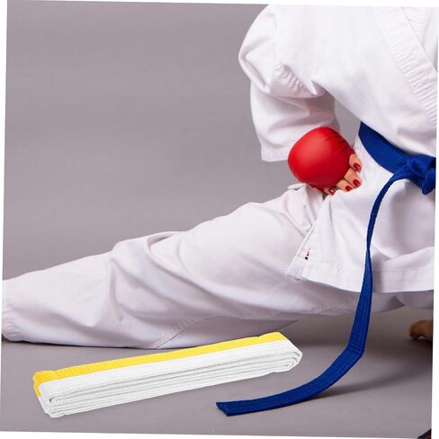 Happyyami Taekwondo Colored Ranking Belt for Martial Arts Training Adjustable Uniform Color Belt for All Waist Soft and Comfortable Design for Grading and Skill Display in Saudi Arabia