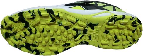 HITMAX White Orange Strike Cricket Shoes for Men Rubber Sole, All Round Performance Footwear for Turf & Grass (Lightweight and Durable)… in Saudi Arabia