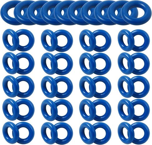 XspeDoNline Blue Fuel Counter-Rings O-Rings Set 50 PCS متوافقًا مع مختلف طرازات المركبات ، مجموعة الإصلاح الشاملة (7.52 مم × 3.53 مم) ، جديد in Kuwait