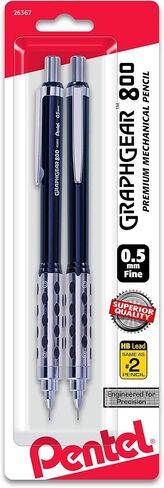 قلم رسم آلي من Pentel GraphGear800 (0.7 مم) 2 قطعة (PG807BP2) in Saudi Arabia