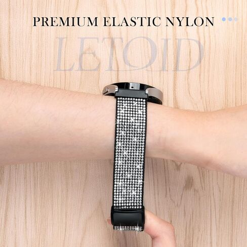أحزمة مطاطية من LETOID لساعة Samsung Galaxy Watch 7 6 5 4 FE 40 مم 44 مم/ساعة 6 4 شريط كلاسيكي 42 مم 46 مم 43 مم 47 مم/ساعة 5 Pro Band 45 مم/Active 2/Galaxy Watch Ultra Bands، 3 عبوات حزام نايلون مرن 20 مم in Saudi Arabia