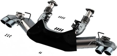 Borla 2020 Chevrolet Corvette C8 6.2L ATAK 3in Exhaust System Dual Round A/C Tips 4inx 4.75in - 140839 in Saudi Arabia
