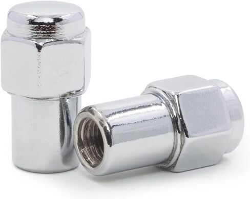 Lug Nuts & Locks 7/Chrome Flat Top 75 Shank Center Washers 20 Steel for Chevy for Camaro for Chevelle for Chevy II for El Camino for Malibu for Nova 13/16 "SHEX/WICH in Saudi Arabia