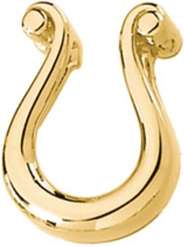 Semi-Polished 18k Yellow Gold Pendant Enhancer Fine Jewelry for Women Gifts for Her (15.75x12mm, Mounting Only, Not All Stones Included) in Saudi Arabia