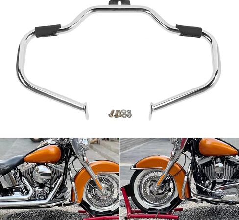 XMT-MOTO Chrome Engine Guard Crash Bar For Harley Fatboy Heritage Softail Springer 2000-2017(Replaces OEM: #49140-05) in Kuwait