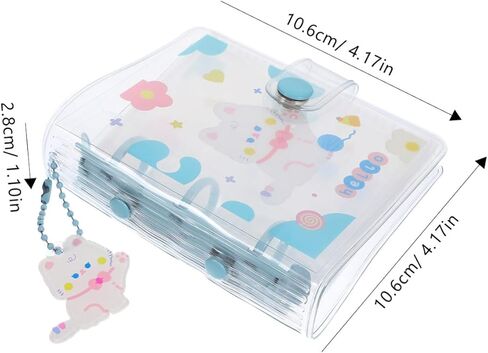 ألبوم كرتون صغير PVC Photo Photo Sleeves قابل لإعادة الاستخدام للصور بطاقات البطاقات البريدية تصميم شفاف لجمع الذكريات in Saudi Arabia
