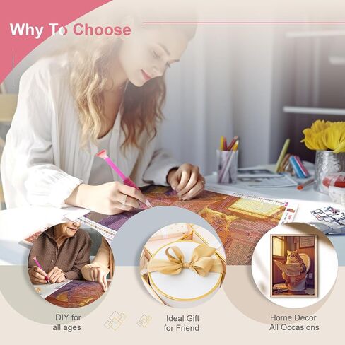 Sanjee Diamond Painting Kits for Adults, Diamond Art Kits Dog in a Teacup 5D DIY Full Drill Diamond Dots Paintings Diamonds Gem Art and Crafts for Adults Home Wall Decor, 12x16 inch in Saudi Arabia