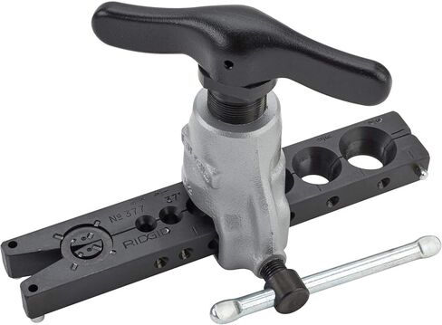 Speedway Motors 37 Degree Flaring Tool for Stainless Steel, Copper, Brass, and Aluminum Tubing - Ratcheting Feed Screw, Sizes 3/16" to 3/4" OD, Creates Uniform, Leak-Free Flares in Kuwait