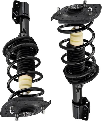 Front Complete Struts Shock Absorber Compatible with Bee-tle 2012-2013, Eos 2007-2011, Golf 2010-2012, Je-tta 2005-2014, Quick Suspension 172311 * 2, Struts with Coil Spring Assemblies SAA363 2 PCS in Saudi Arabia