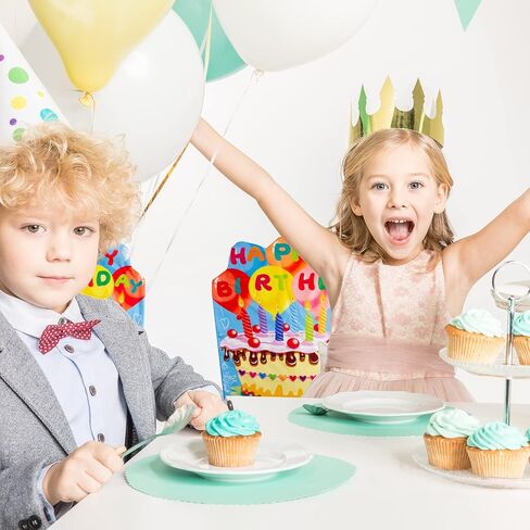 FANCY LAND 2 PCS Birthday Chair Cover for Classroom Happy Birthday Seat Cover for Kids Birthday Party Decorations for School Office Home in Saudi Arabia