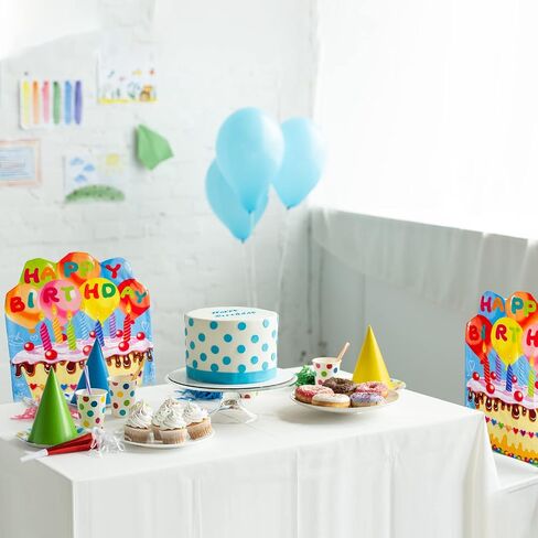 FANCY LAND 2 PCS Birthday Chair Cover for Classroom Happy Birthday Seat Cover for Kids Birthday Party Decorations for School Office Home in Saudi Arabia