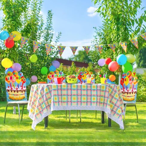 FANCY LAND 2 PCS Birthday Chair Cover for Classroom Happy Birthday Seat Cover for Kids Birthday Party Decorations for School Office Home in Saudi Arabia