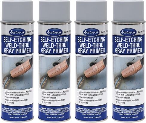 Eastwood Durable Organic Binders Self Etching Weld Thru Gray Aerosol Primer 16.1 oz | 2 Pack in Saudi Arabia