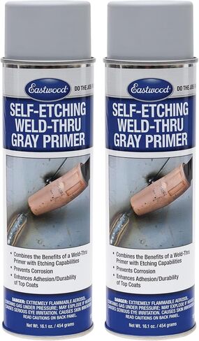 Eastwood Durable Organic Binders Self Etching Weld Thru Gray Aerosol Primer 16.1 oz | 2 Pack in Saudi Arabia