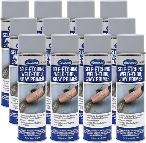 Eastwood Durable Organic Binders Self Etching Weld Thru Gray Aerosol Primer 16.1 oz | 2 Pack in Saudi Arabia