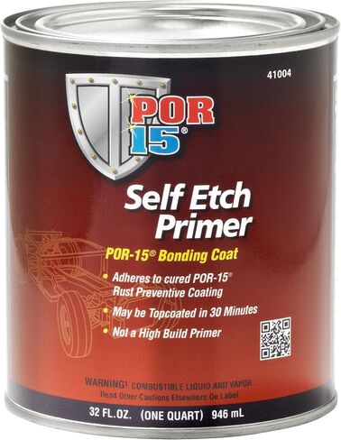 POR-15 Self Estch Primer Spray ، يلتزم بالأسطح المعدنية والمرسومة ، الرمادي ، 15 أوقية السوائل in Kuwait