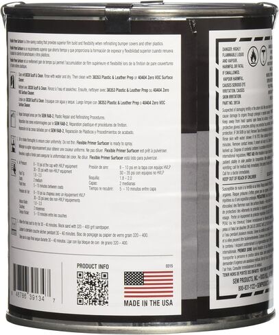 SEM 39134 Flexible Primer Surfacer - 1 Quart in Saudi Arabia