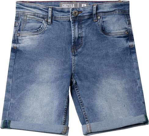شورتات Bultura 2 Pack Boys Denim (7-18) ، Big & Little Kids Moto Biker & Fashion Rips Shorts Jean المتعثرة in Kuwait